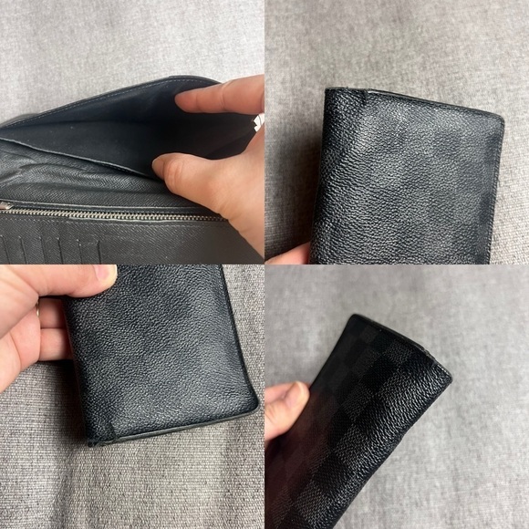 Louis Vuitton Black Checkered Wallet - Picture 7 of 11